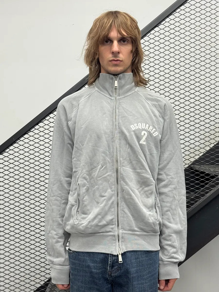 AW2009 Dsquared2 Zip-Up Grey Sweater aYkvExt 1