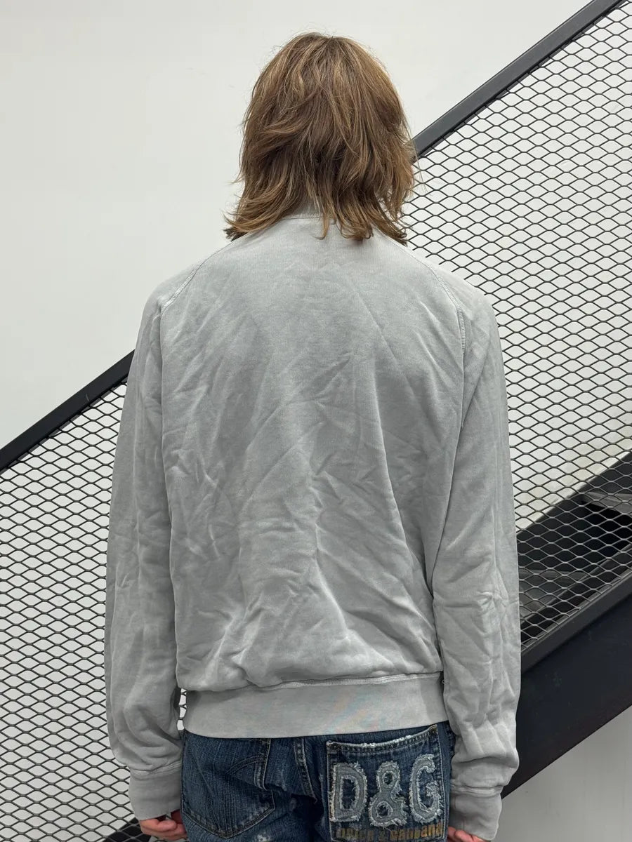 AW2009 Dsquared2 Zip-Up Grey Sweater aYkvExt 2