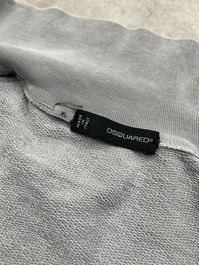 AW2009 Dsquared2 Zip-Up Grey Sweater aYkvExt 8