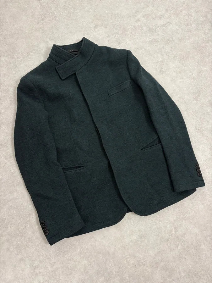 AW2009 Emporio Armani Asymmetrical Green Classy Jacket mEuHuDm 3
