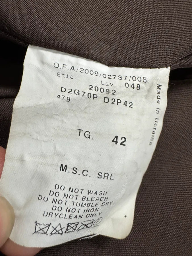 AW2009 Emporio Armani Black Bird Leather Jacket (XS) 10