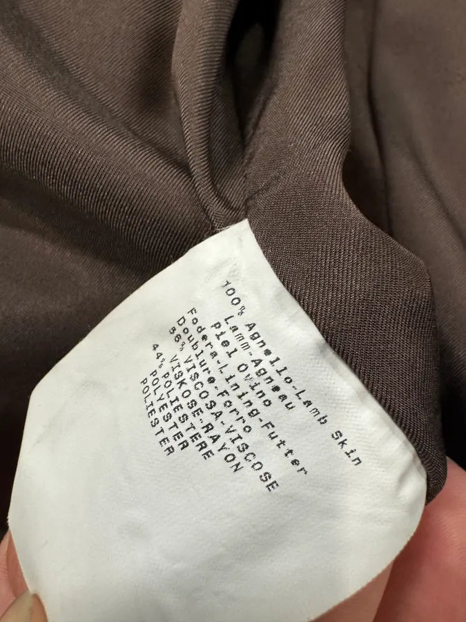 AW2009 Emporio Armani Black Bird Leather Jacket (XS) 11