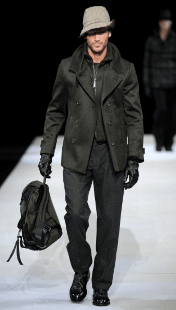 AW2009 Emporio Armani Dark Green Wool Caban Jacket tfkVVUo 1