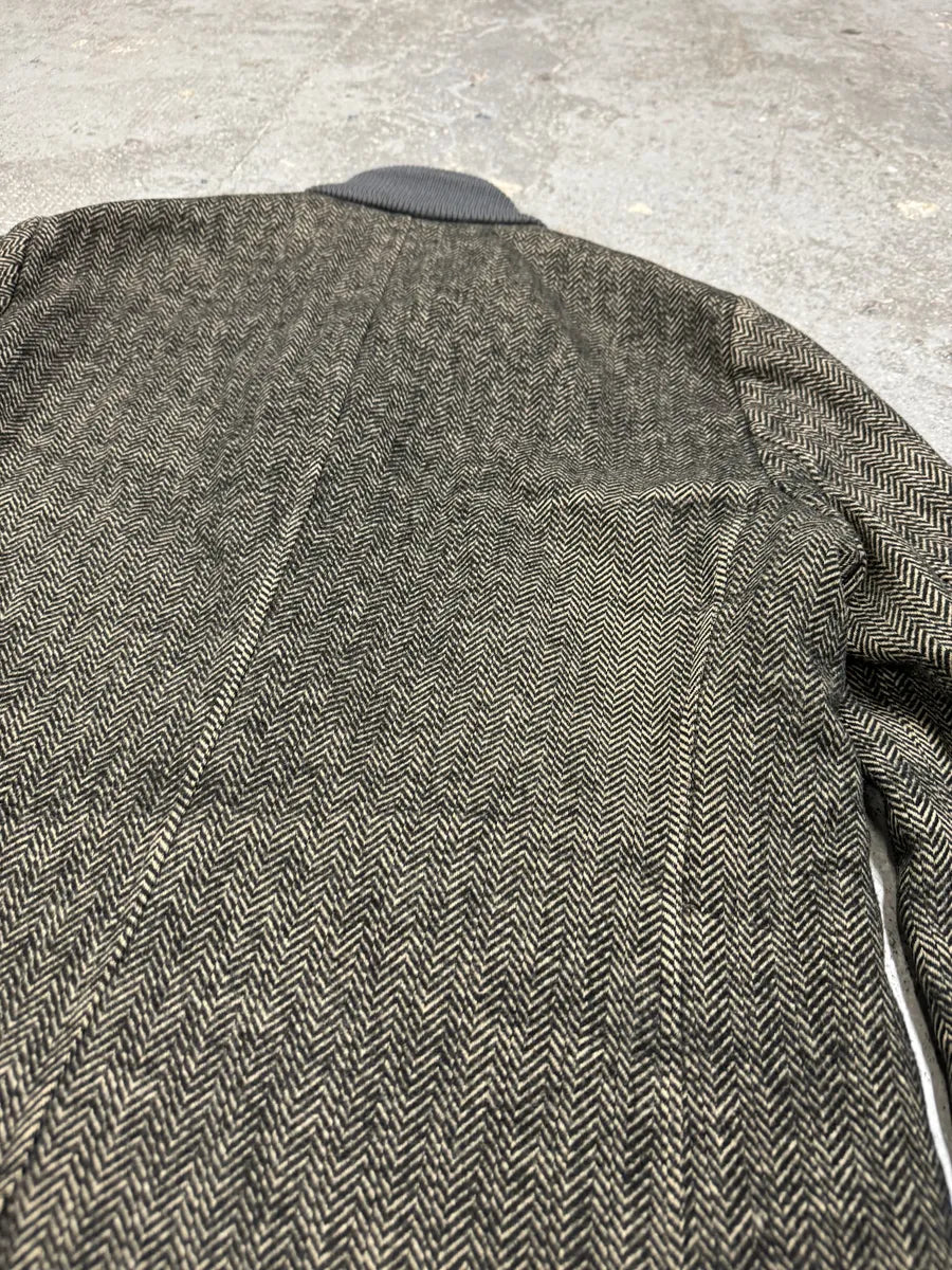 AW2009 Emporio Armani Raw Wool Grey Long Coat (M/L) 10