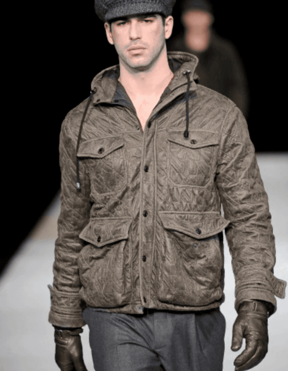 AW2009 Emporio Armani Utility Cargo Brown Military Jacket lFpZKmU 1