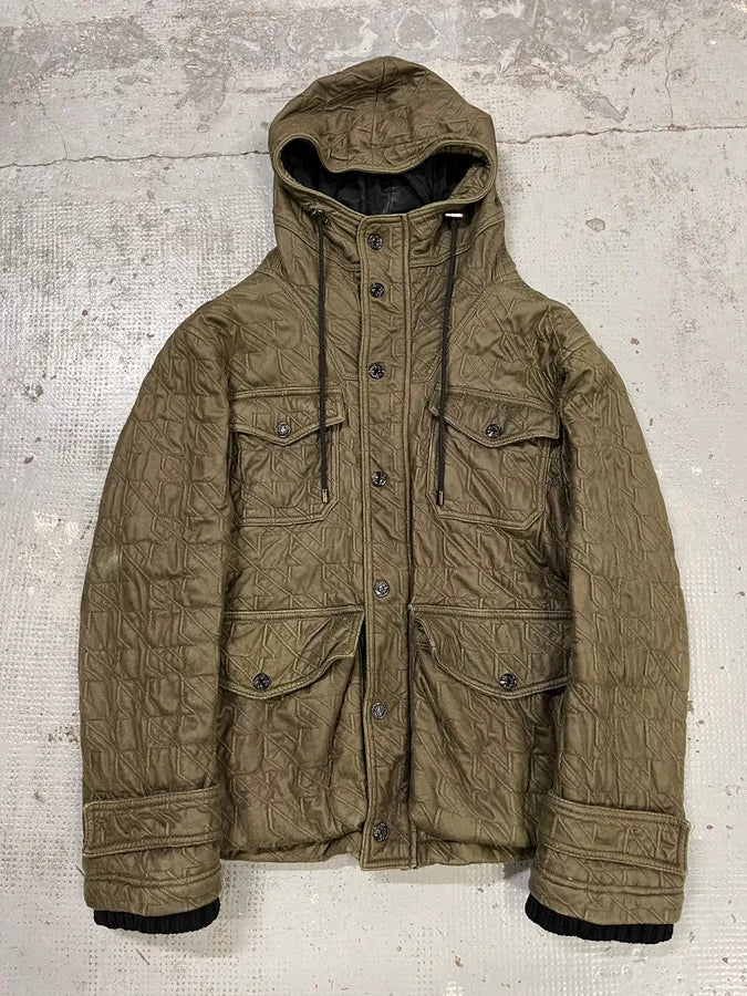 AW2009 Emporio Armani Utility Cargo Khaki Military Jacket qZvmZRd 0