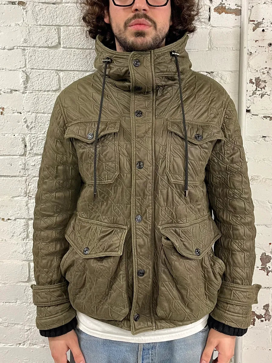 AW2009 Emporio Armani Utility Cargo Khaki Military Jacket qZvmZRd 2