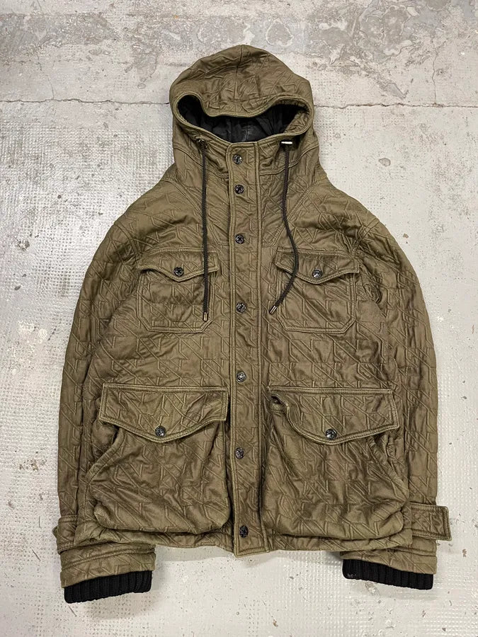 AW2009 Emporio Armani Utility Cargo Khaki Military Jacket qZvmZRd 4