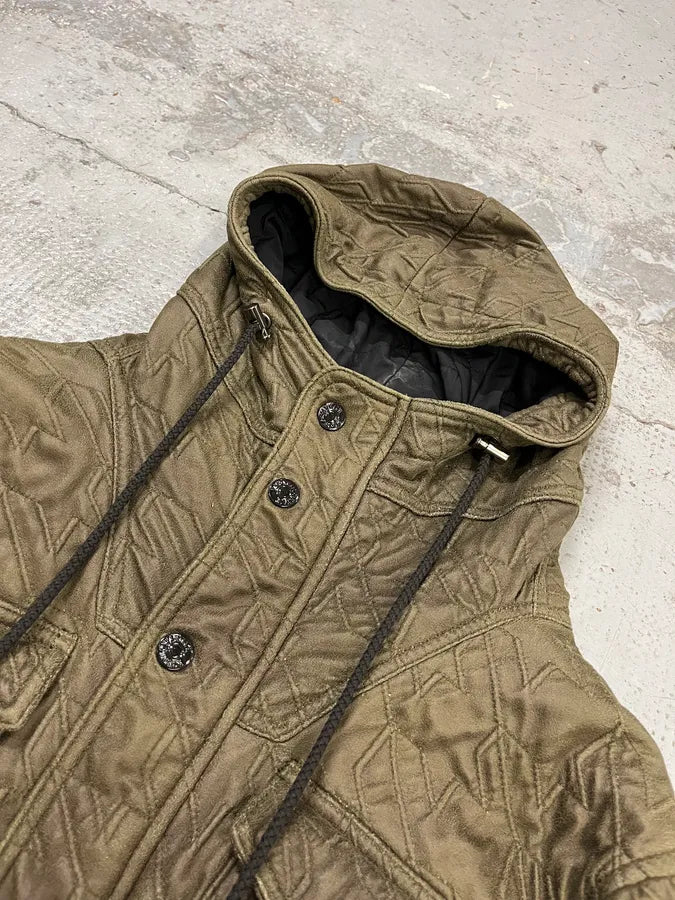 AW2009 Emporio Armani Utility Cargo Khaki Military Jacket qZvmZRd 5