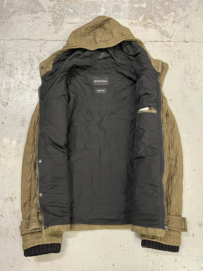 AW2009 Emporio Armani Utility Cargo Khaki Military Jacket qZvmZRd 8