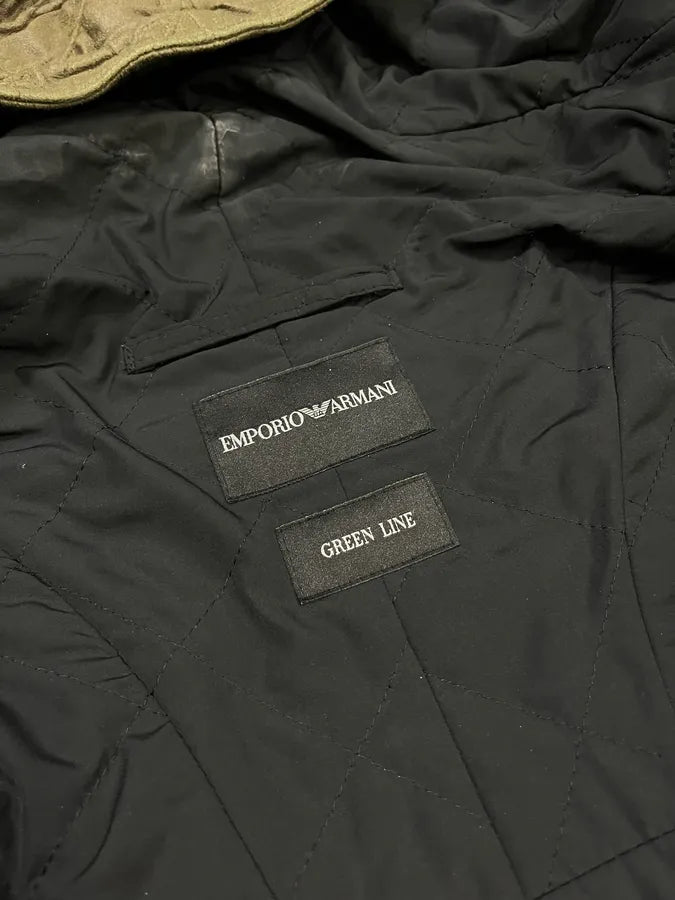 AW2009 Emporio Armani Utility Cargo Khaki Military Jacket qZvmZRd 9