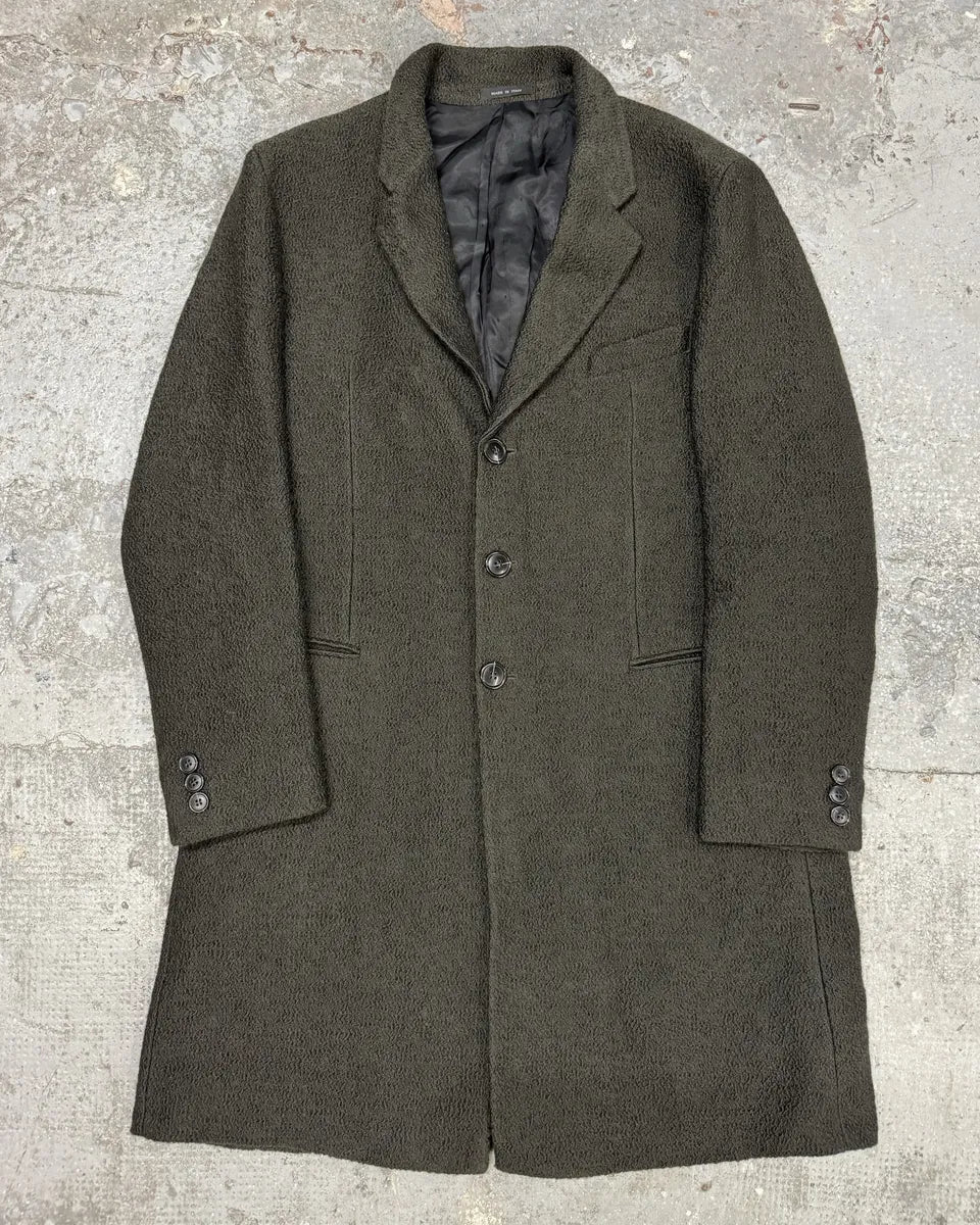 AW2009 Emporio Armani Wool Olive Trench Coat (L) 0