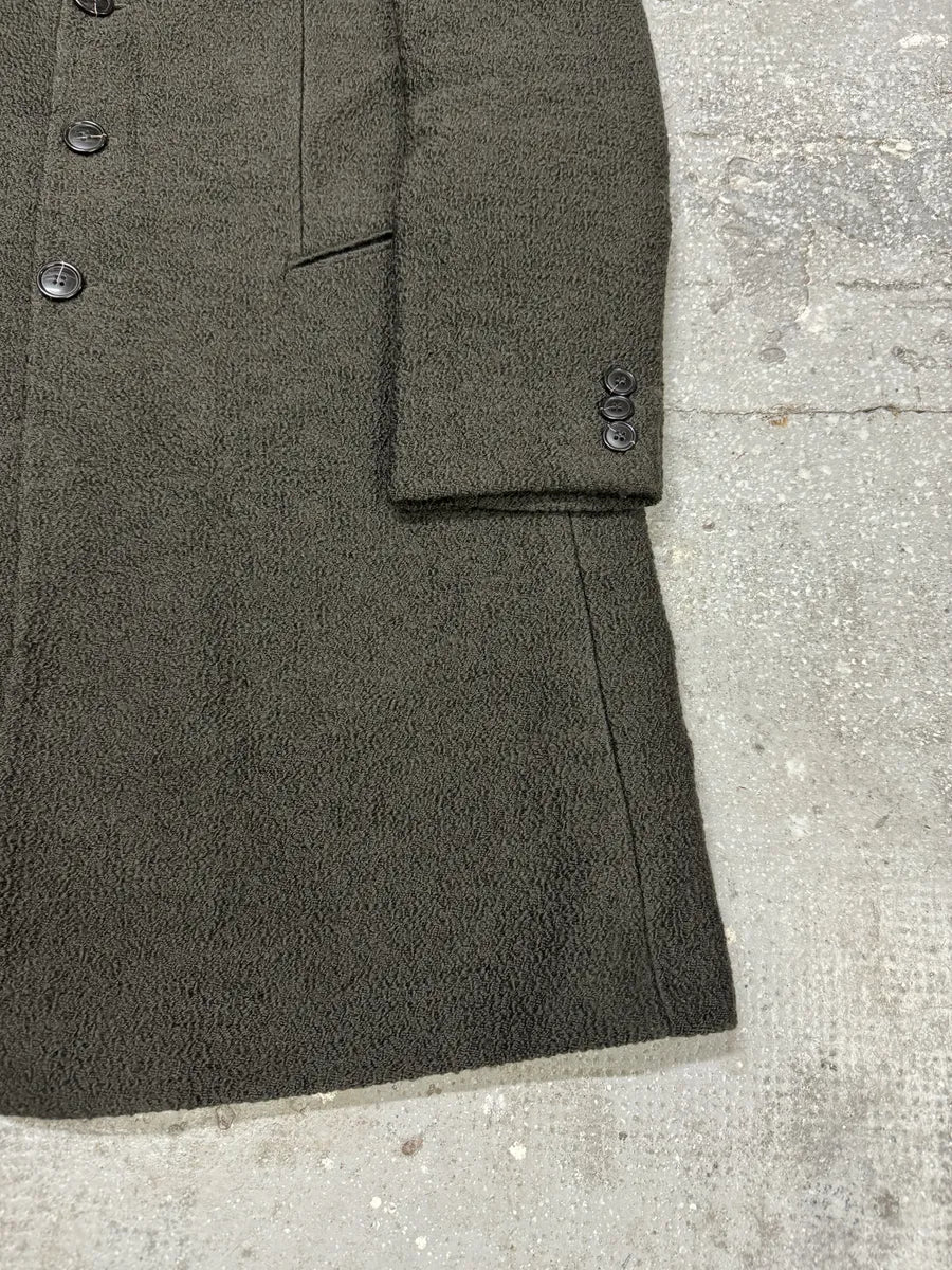 AW2009 Emporio Armani Wool Olive Trench Coat (L) 3