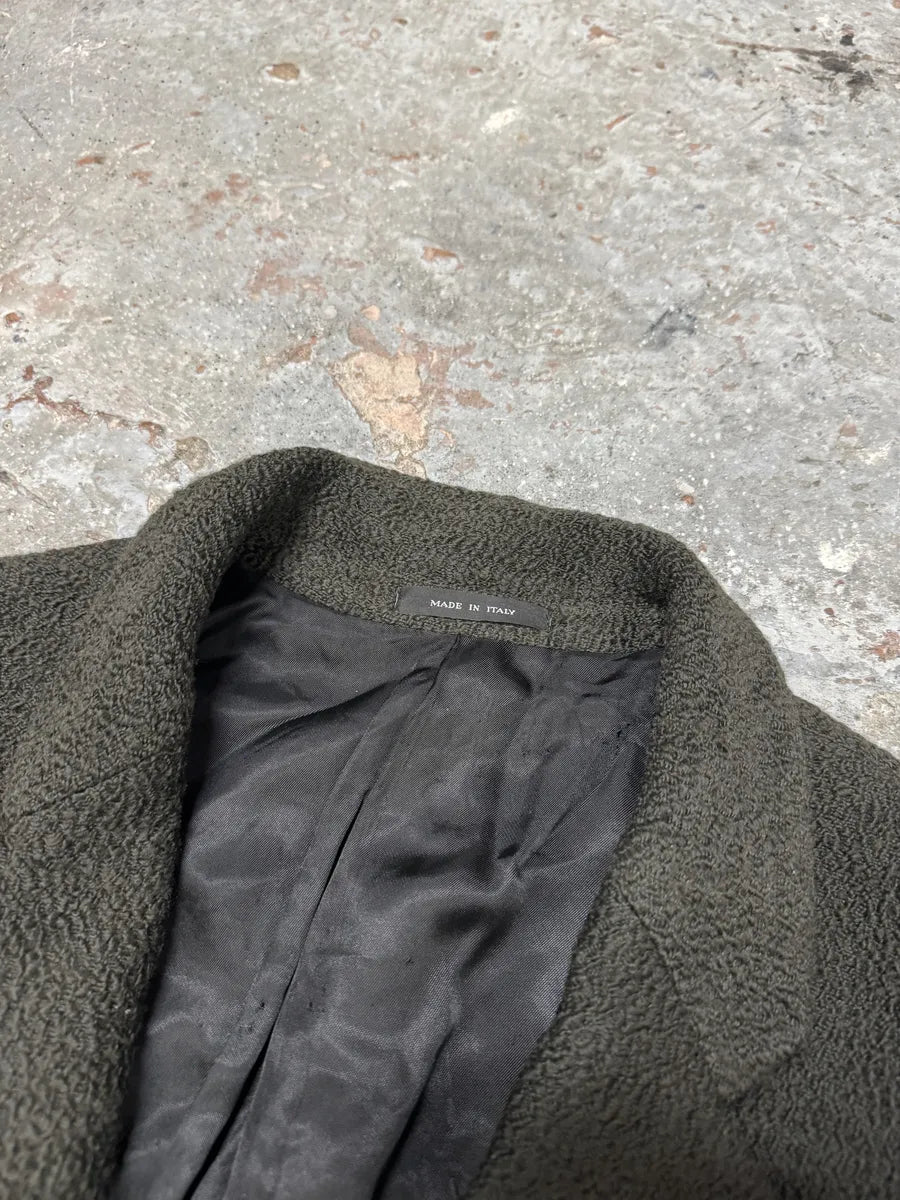 AW2009 Emporio Armani Wool Olive Trench Coat (L) 5