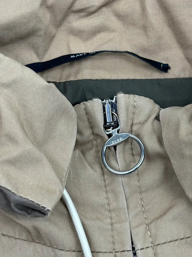 AW2009 Gucci Beige Nylon Logo Stripe Jacket by Frida Giannini CiEWRny 9