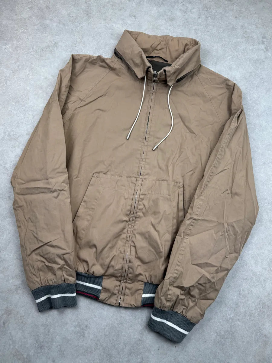 AW2009 Gucci Beige Nylon Logo Stripe Jacket by Frida Giannini CiEWRny 3