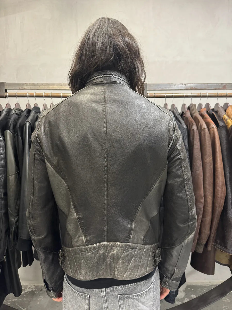 AW2009 Gucci Biker Detachable Sleeves Leather Jacket uKSWtlo 3