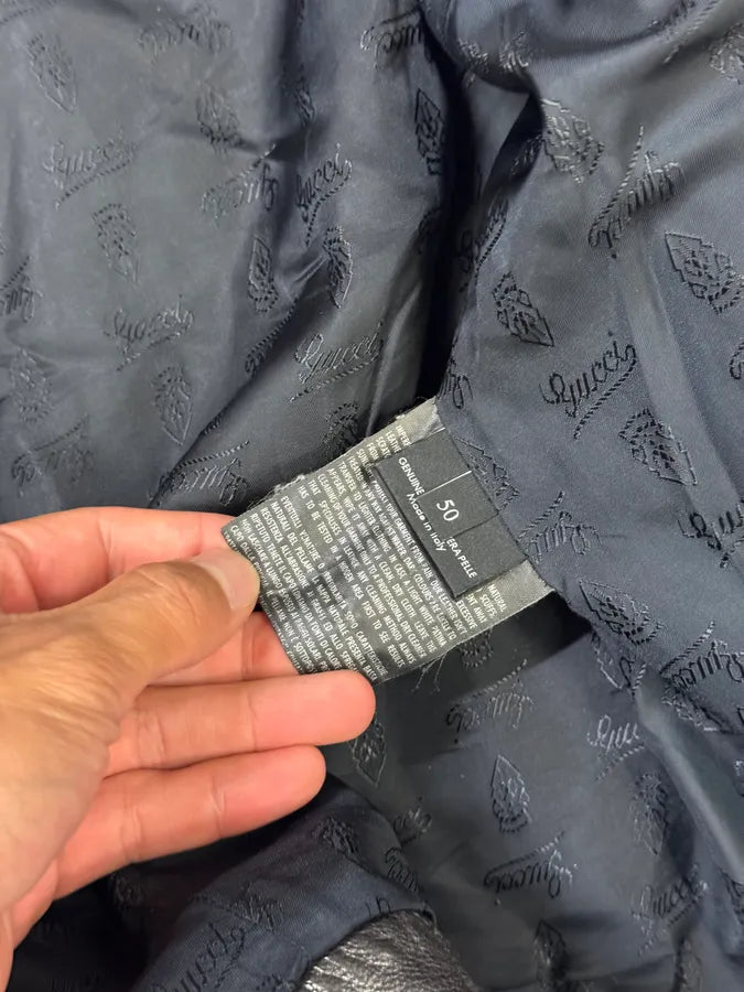 AW2009 Gucci Biker Detachable Sleeves Leather Jacket uKSWtlo 10