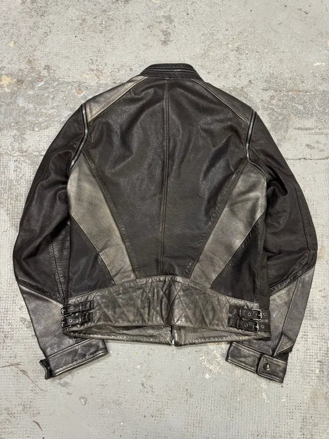 AW2009 Gucci Biker Detachable Sleeves Leather Jacket uKSWtlo 5