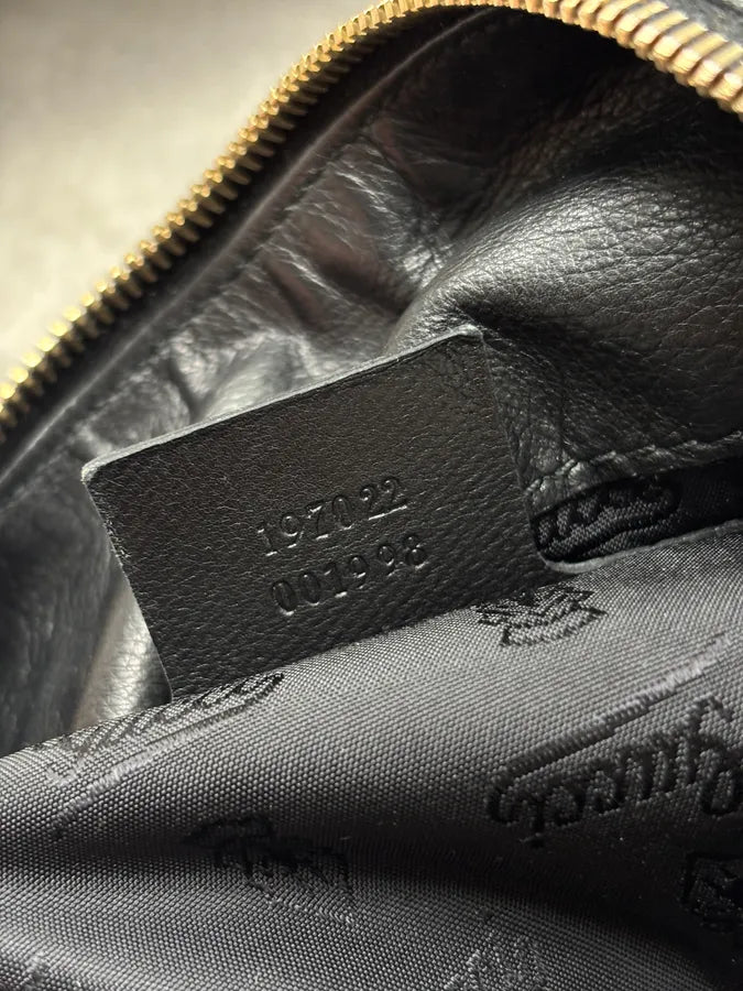 SS2008 Gucci Black & Silver Python Leather Tote Bag by Frida Giannini VCshRkW 19