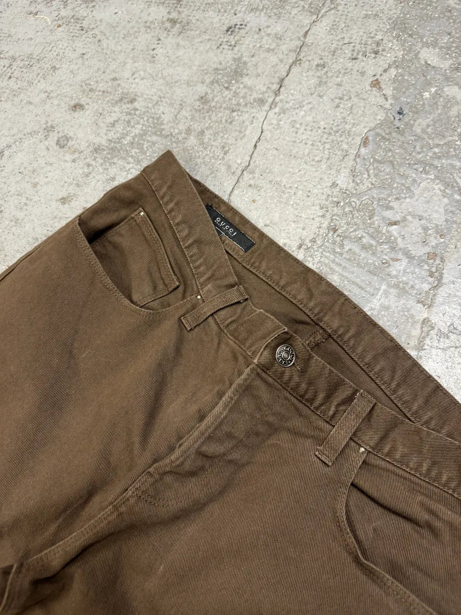 AW2009 Gucci Brown Cozy Regular Jeans flLvcPZ 10