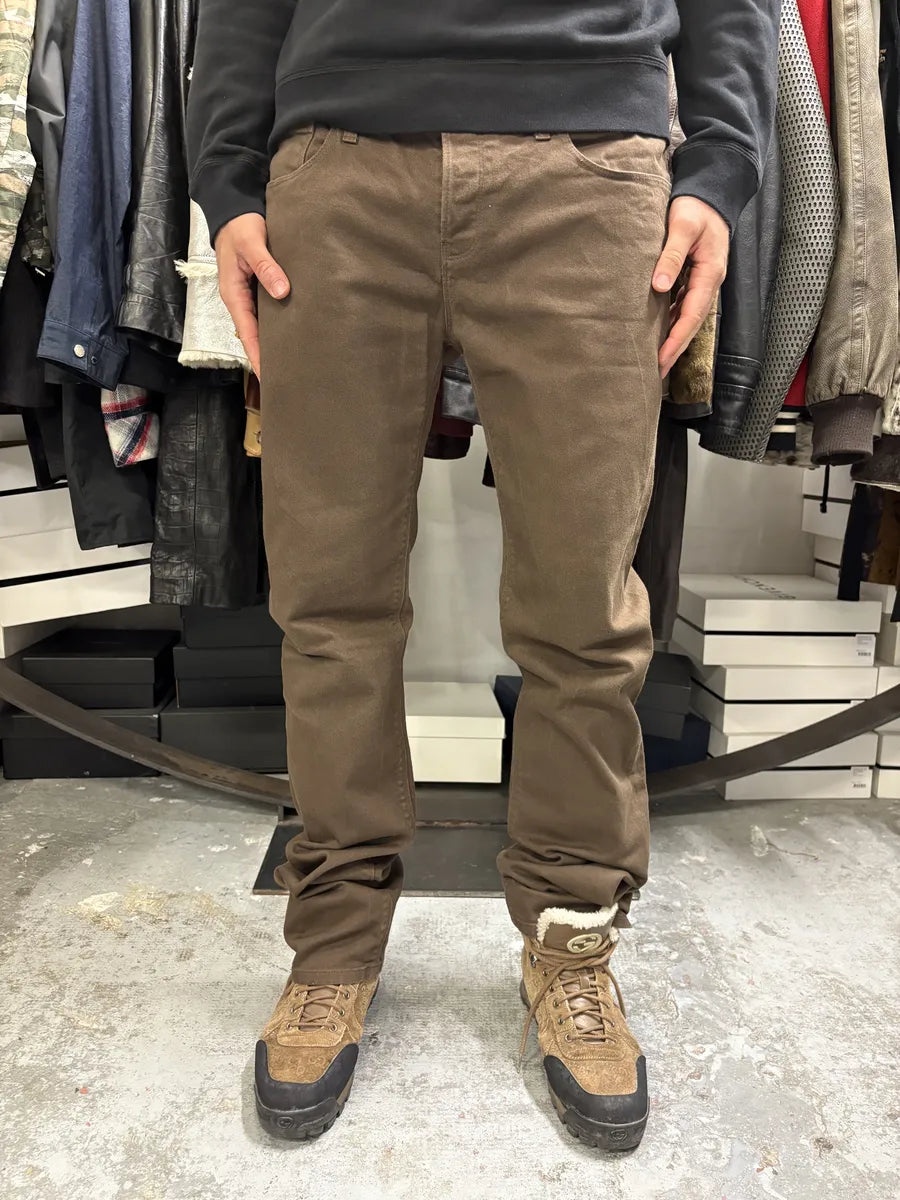 AW2009 Gucci Brown Cozy Regular Jeans flLvcPZ 2