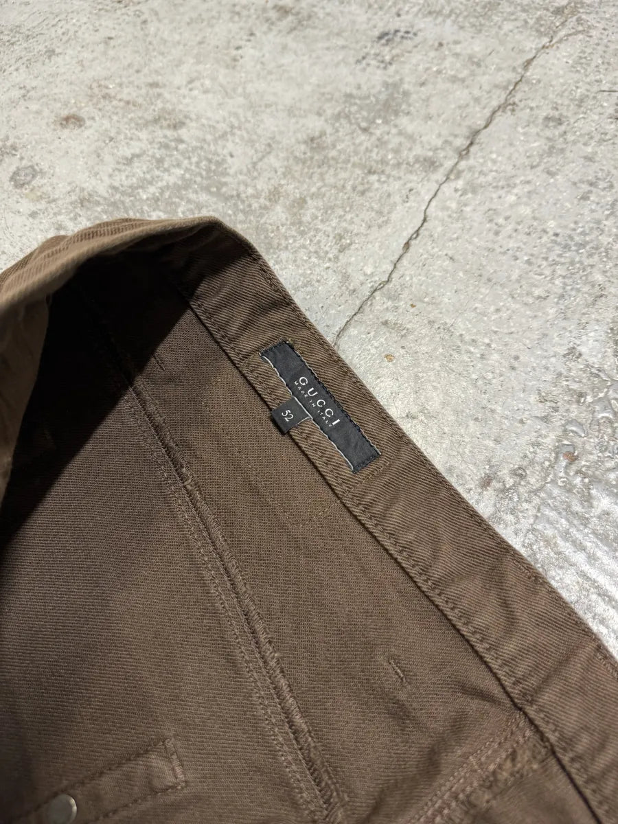AW2009 Gucci Brown Cozy Regular Jeans flLvcPZ 9