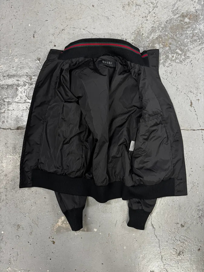 AW2009 Gucci Madonna Black Nylon Jacket jEEchap 4