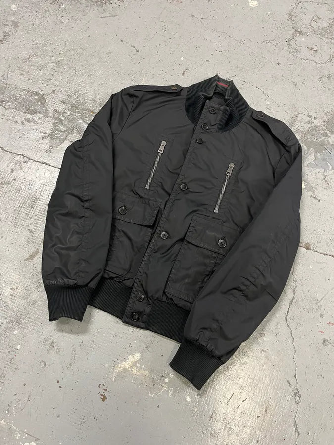 AW2009 Gucci Madonna Military Black Jacket RFsWmUf 3