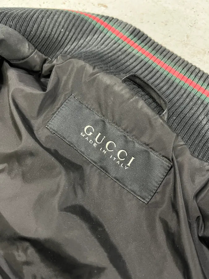 AW2009 Gucci Madonna Military Black Jacket RFsWmUf 8