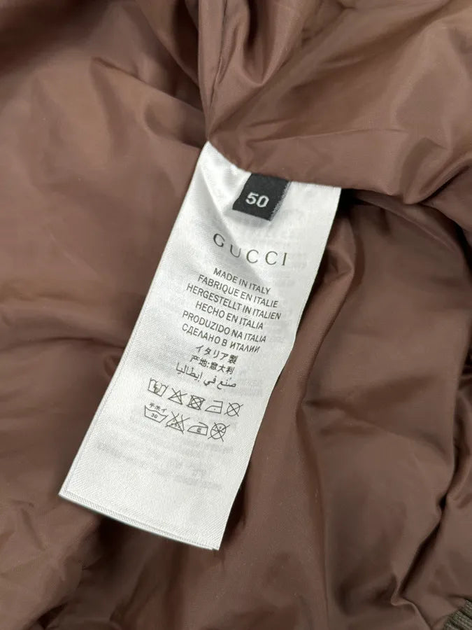 AW2009 Gucci Madonna Olive Green Nylon Jacket NCuKhdC 8