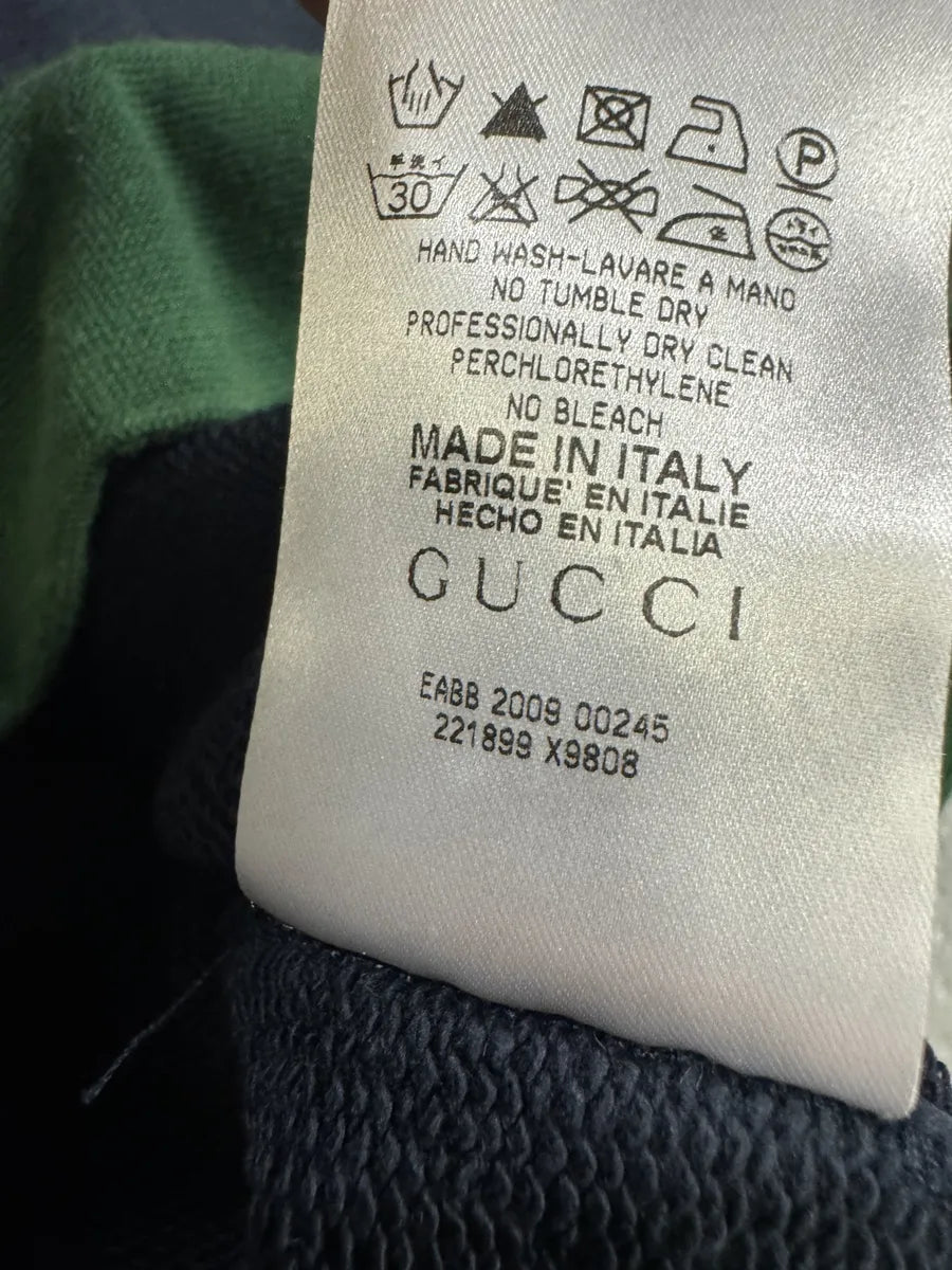 AW2009 Gucci Navy Signature Hoodie IYjpwbW 6
