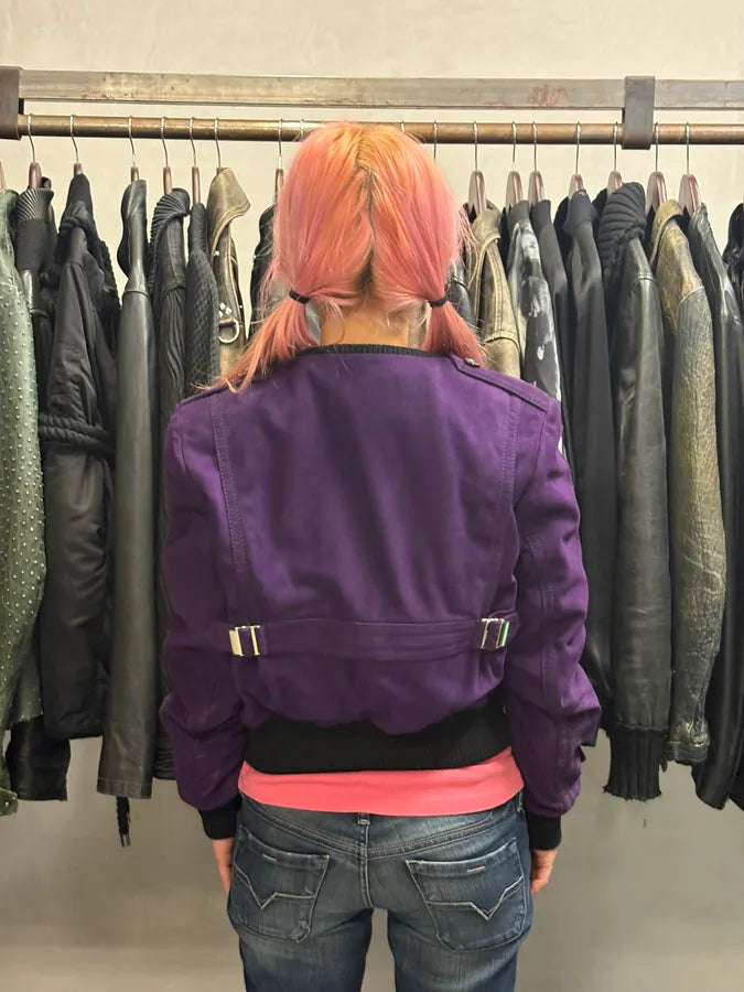 AW2009 Gucci Purple Madonna Leather Jacket by Frida Giannini edWXMJb 2
