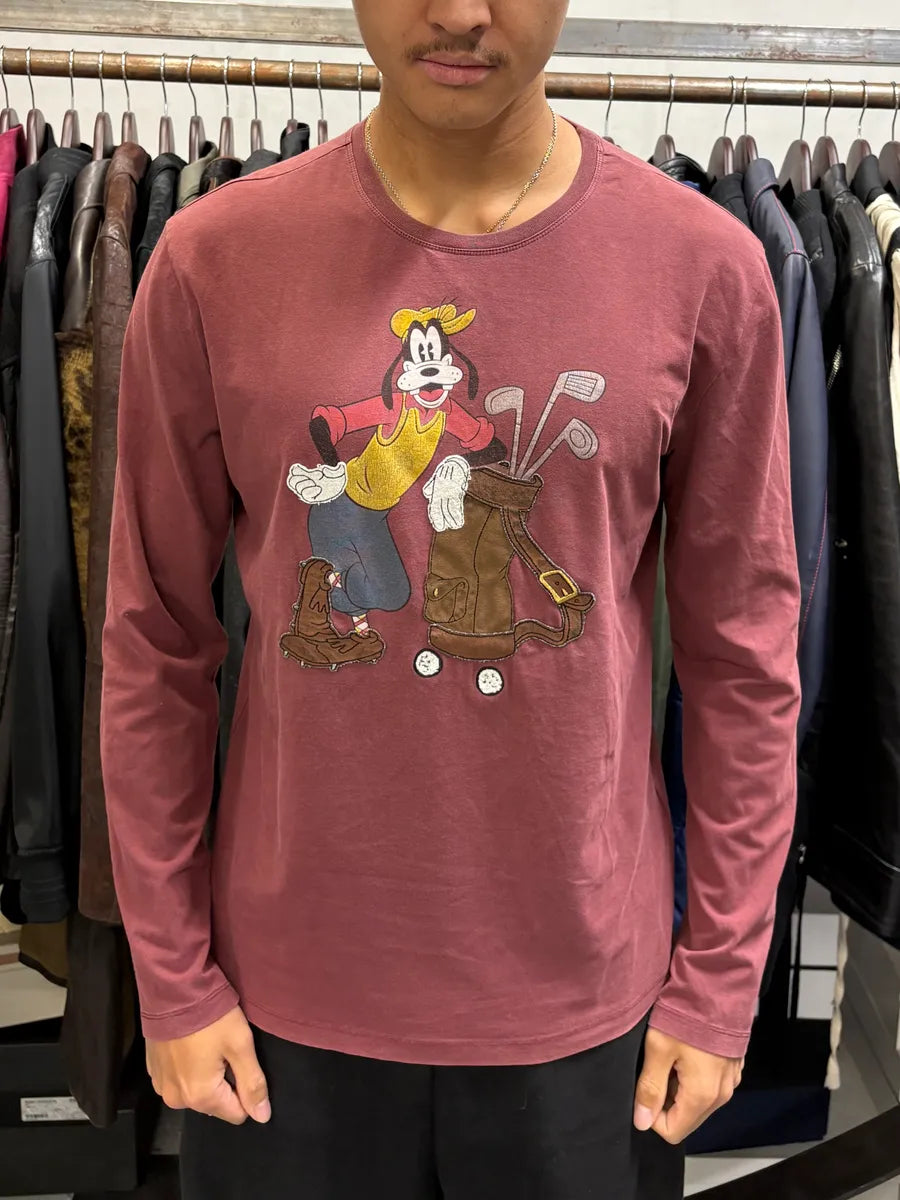 AW2009 Iceberg Golfer Graphic Bordeaux Longsleeves IkMabnJ 1