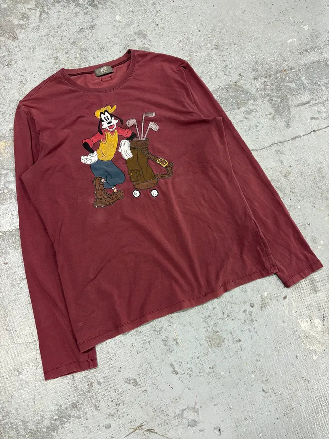AW2009 Iceberg Golfer Graphic Bordeaux Longsleeves IkMabnJ 3