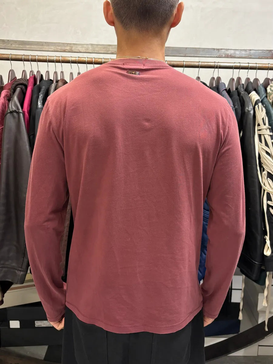 AW2009 Iceberg Golfer Graphic Bordeaux Longsleeves IkMabnJ 2
