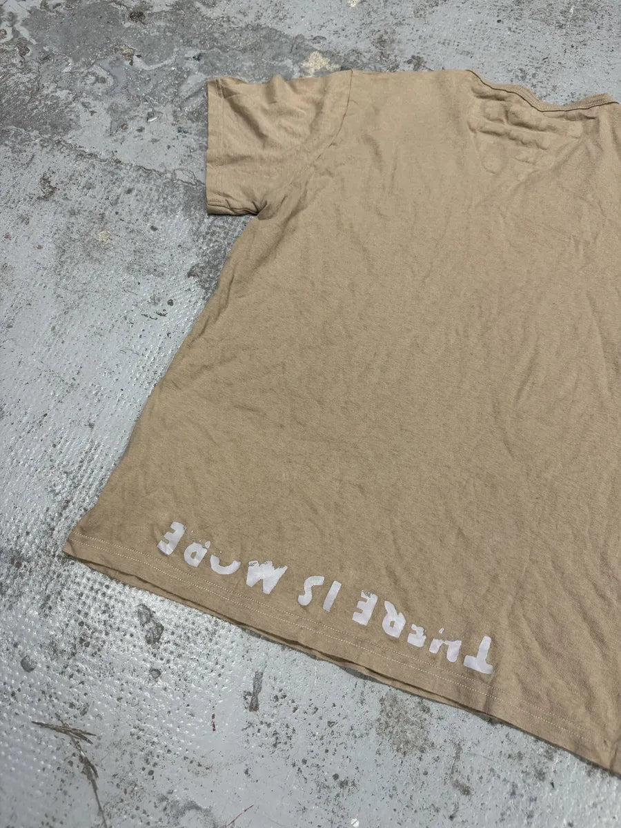 AW2009 Maison Margiela Aids V Neck Beige T-Shirt EFOeibv 4
