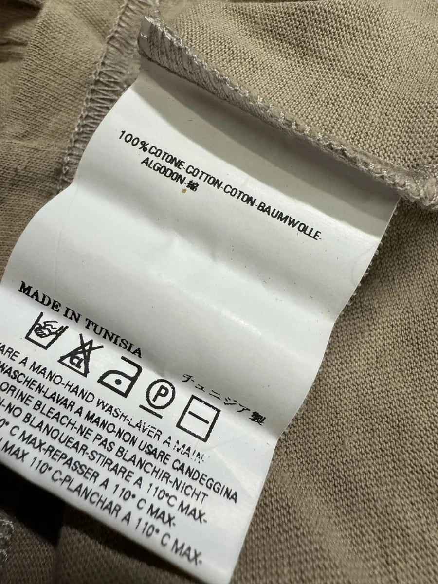 AW2009 Maison Margiela Aids V Neck Beige T-Shirt EFOeibv 5