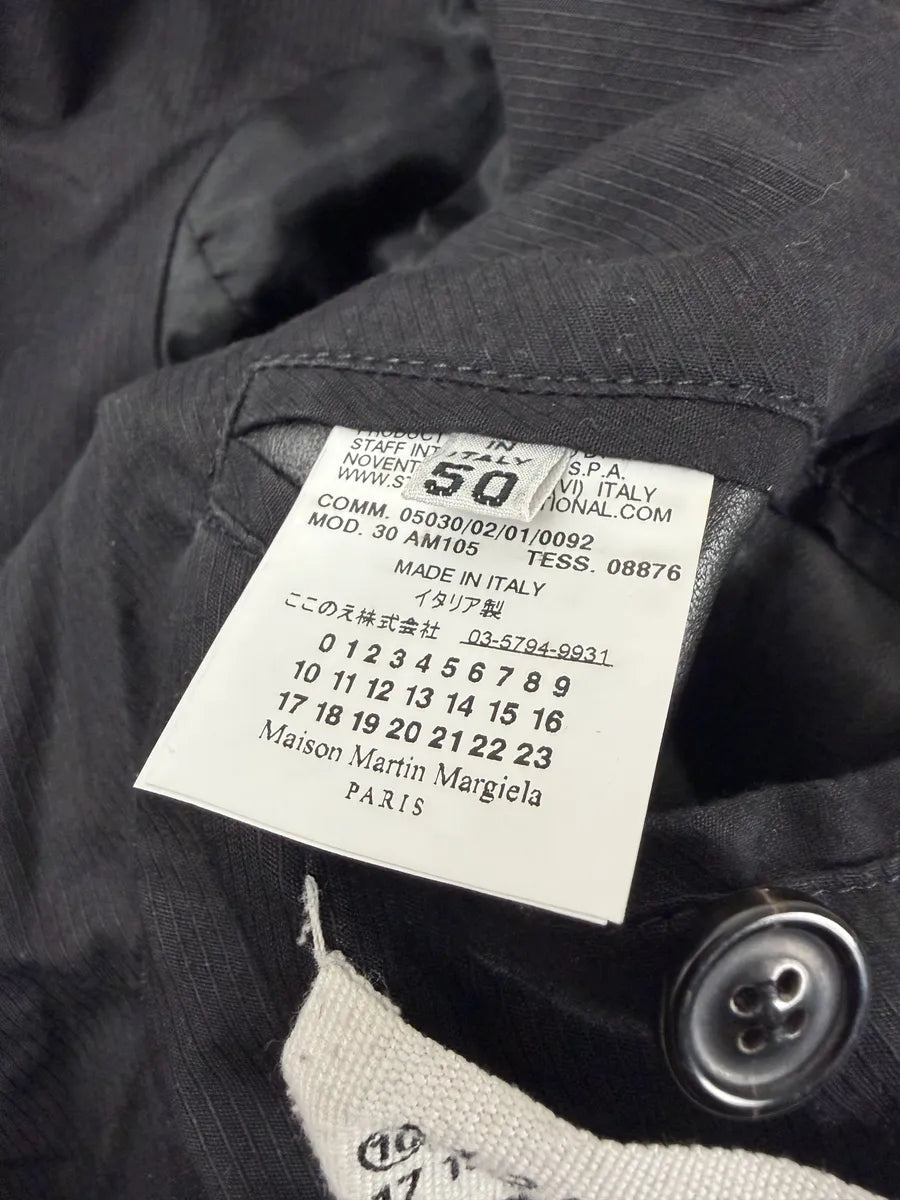 AW2009 Maison Martin Margiela Biker Black Leather Jacket JgSxOXz 8