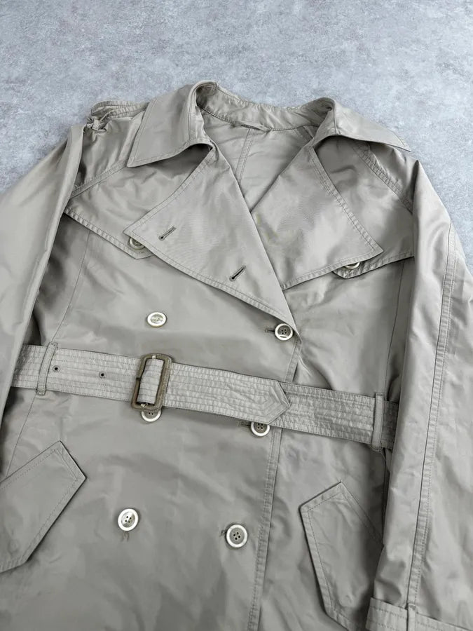 AW2009 Prada Beige Classy Premium Trench Coat EwjnoCe 4
