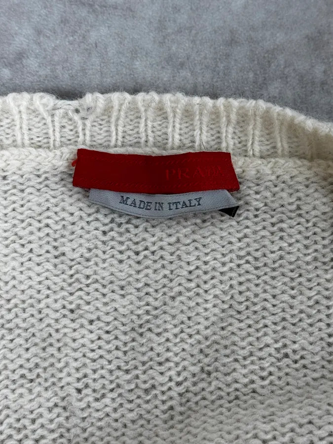 AW2009 Prada Beige Sweater gNWdOQq 8