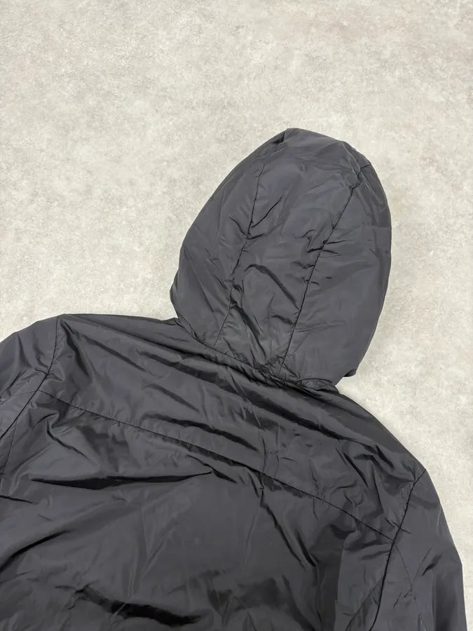 AW2009 Prada Black & Olive Reversible Nylon Linea Rossa Hooded Jacket pyWQlTr 9