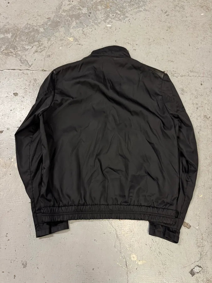 AW2009 Prada Black Leather & Nylon Hybrid Jacket LCxqvNR 1