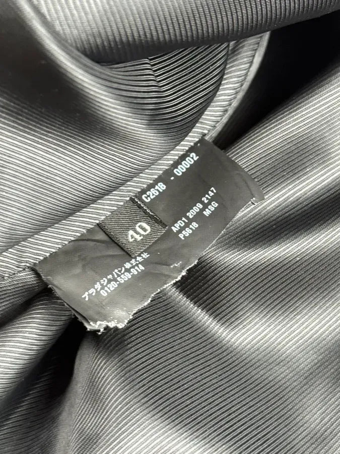 AW2009 Prada Black Wool Buttoned Classy Peacoat Jacket ufeRDME 10