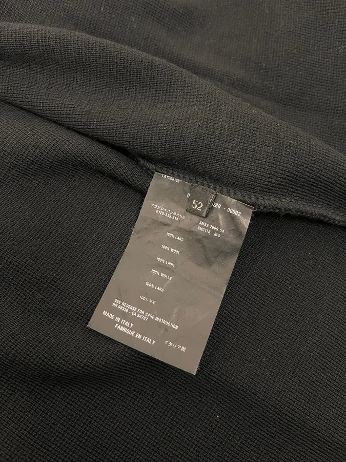 AW2009 Prada Black Wool Linea Rossa Zip-up Sweater XhNcCBG 9