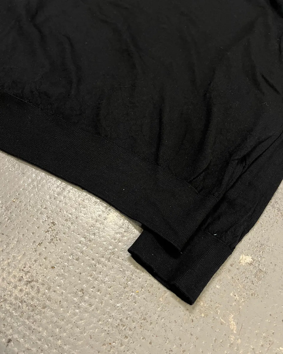 AW2009 Prada Black Wool V-Neck Sweater WJEOYOm 5