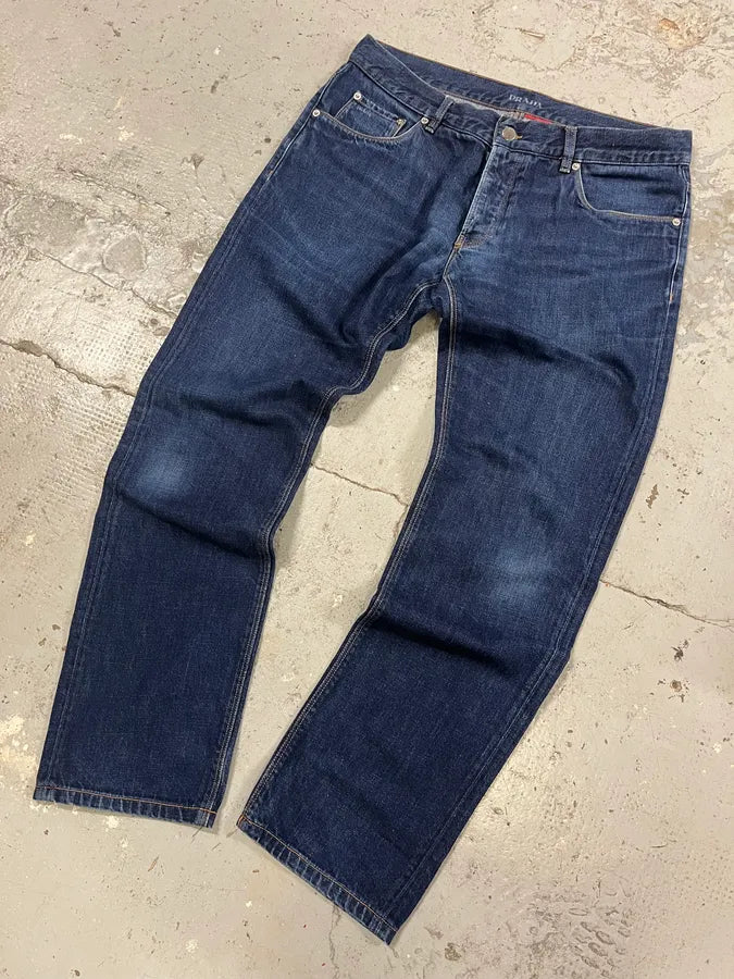 AW2009 Prada Blue Denim Jeans oTCFFFN 4