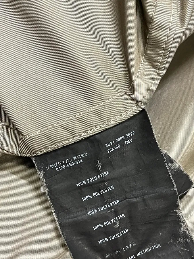 AW2009 Prada Grey Buttoned Classy Trench Coat oXBFXQq 8