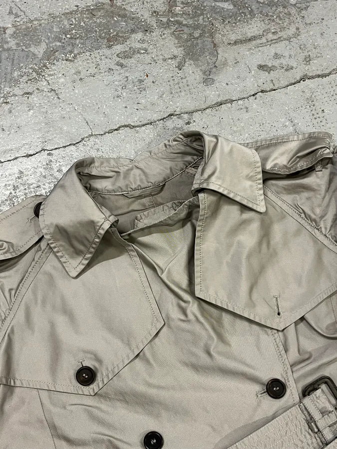 AW2009 Prada Grey Buttoned Classy Trench Coat oXBFXQq 4