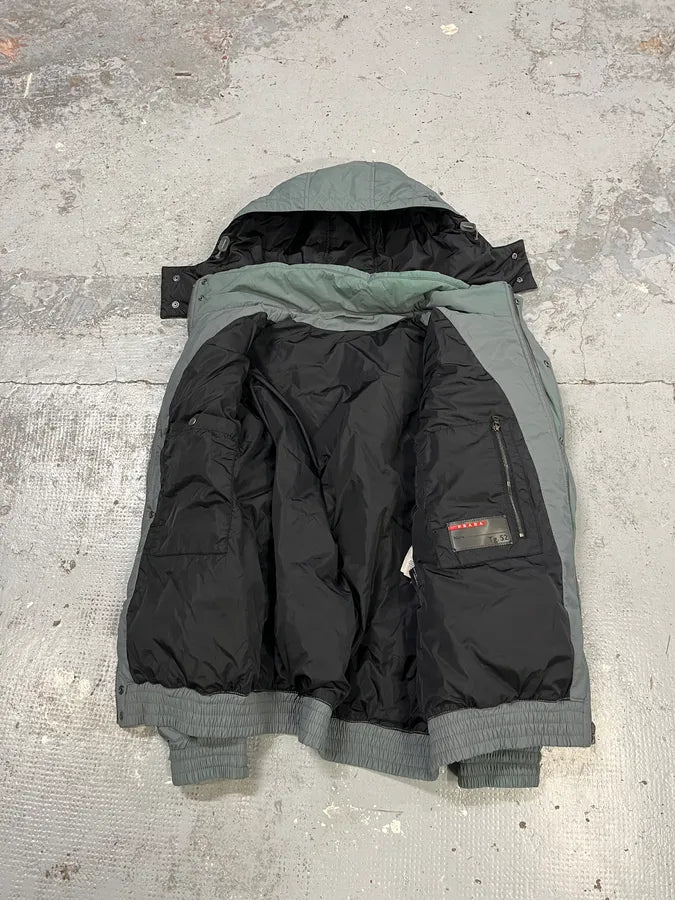 AW2009 Prada Grey Linea Rossa Puffer Jacket LKwVdAW 10